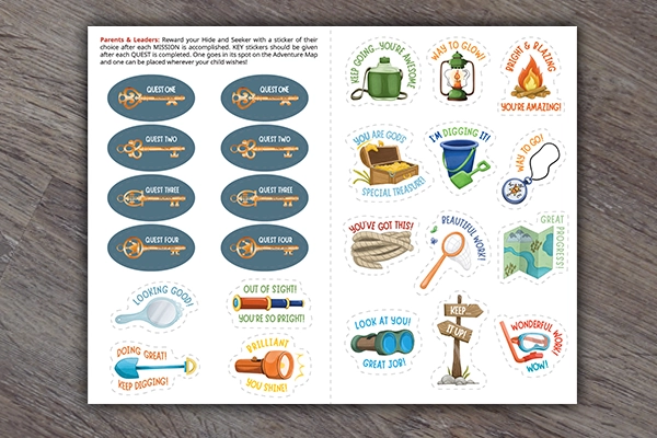 Hide & Seek Book One – Reward Stickers